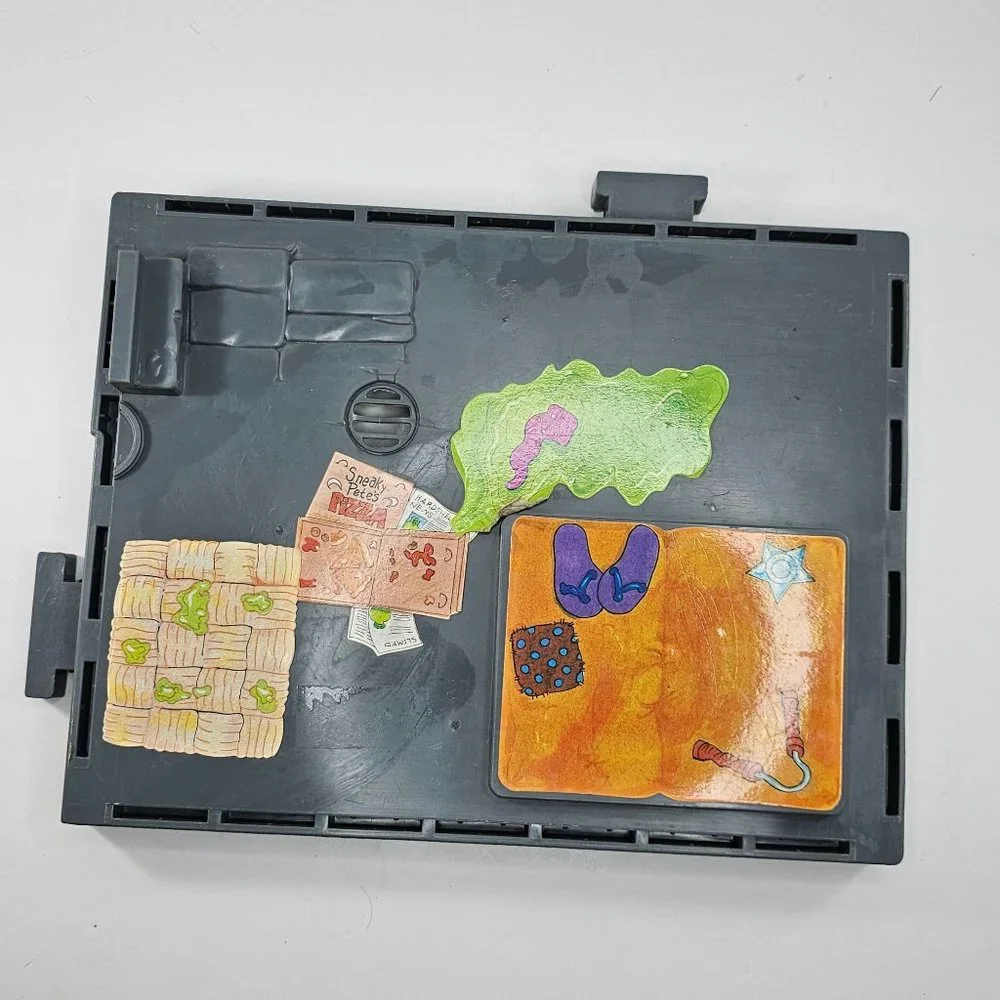 Vintage TMNT 1989 Ninja Turtles Sewer Lair Playset Floor Gray Base Part